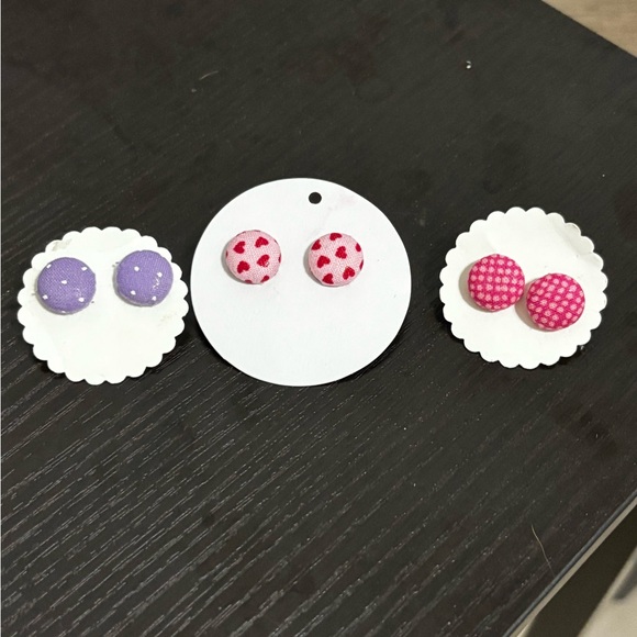 Stud button earrings bundle - Picture 3 of 5